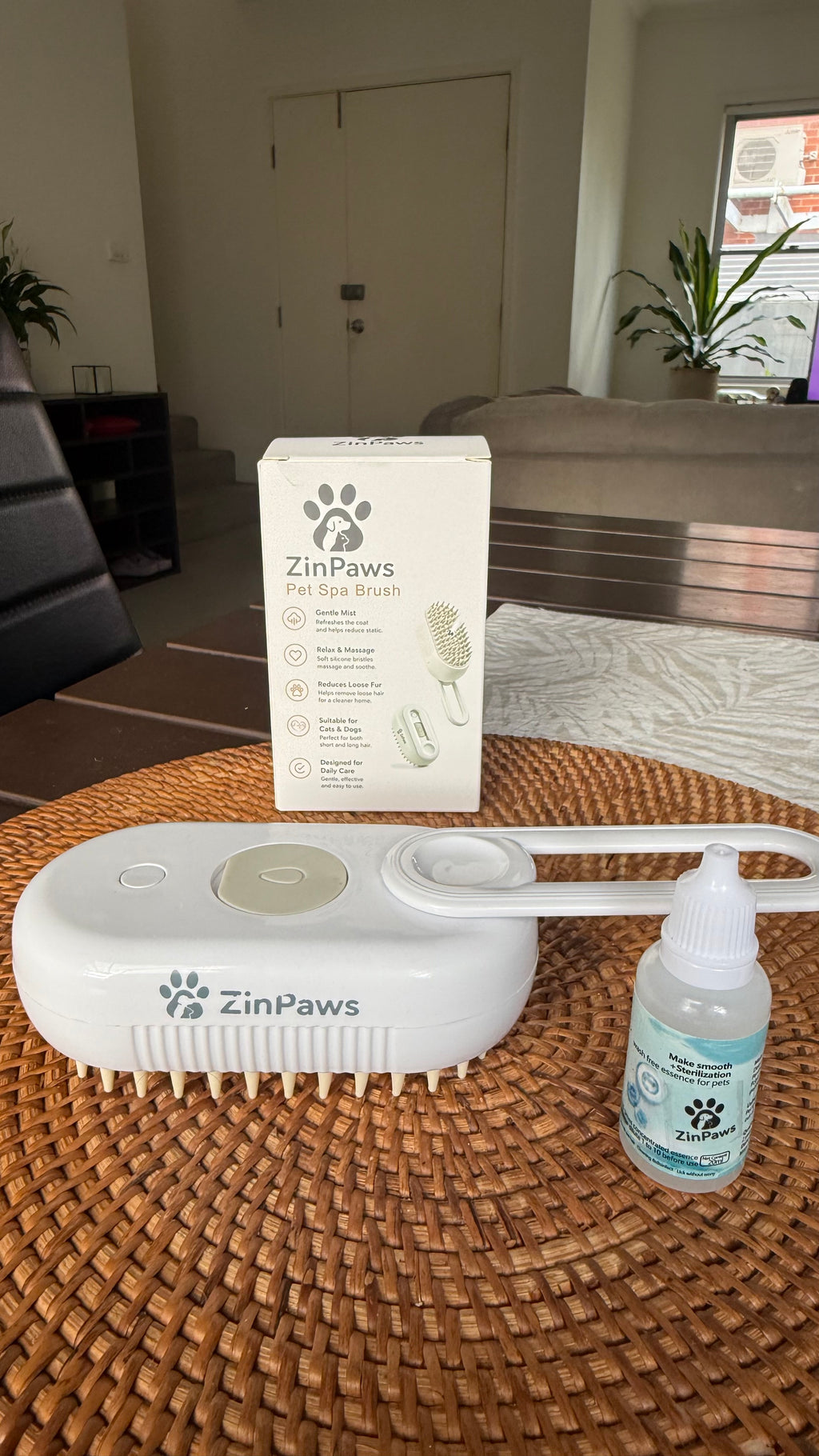 ZinPaws 3-in-1 Pet Grooming Brush